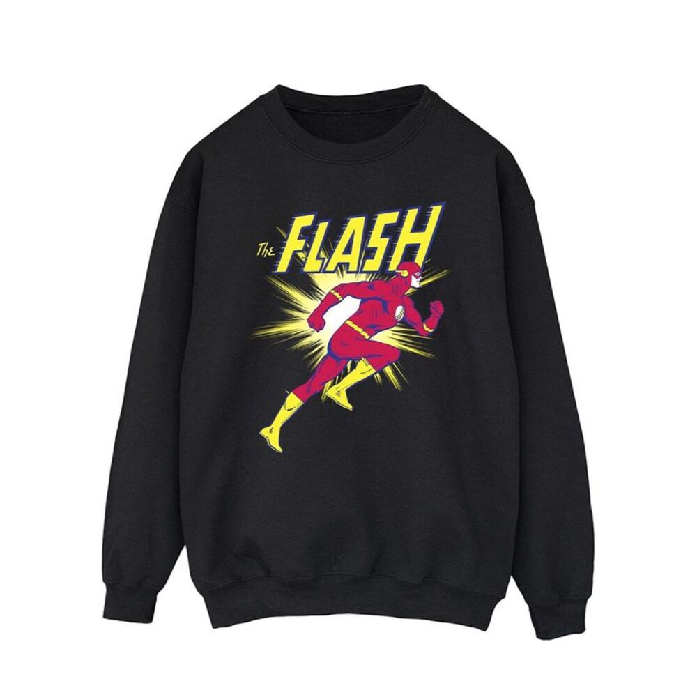 DC Comics Mens The Flash Running Sweatshirt / Black